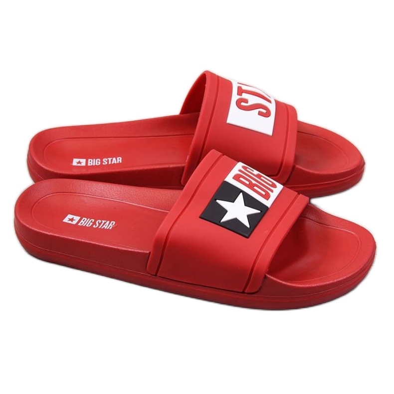 Zapatillas de piscina Big Star M DD174702 rojo