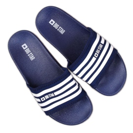 Pantuflas de playa azul marino Big Star W FF274A356