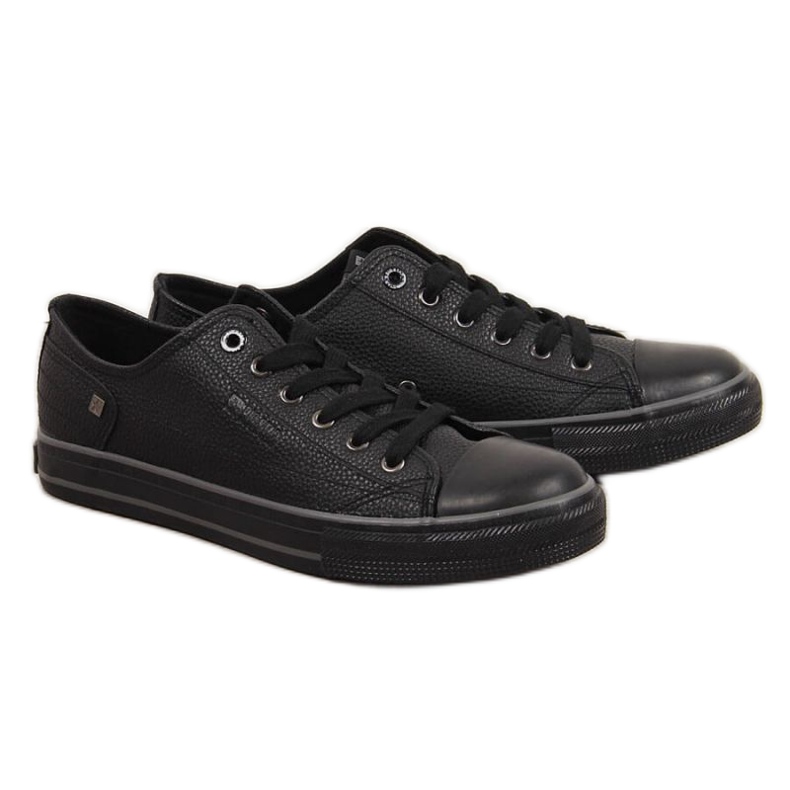 Zapatillas bajas de piel ecológica Big Star M INT1554B negras negro