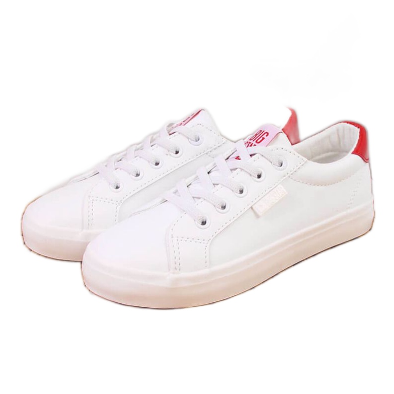 Zapatillas bajas de piel ecológica Big Star Jr DD374134 blanco marrón