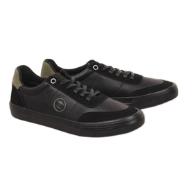 Zapatillas bajas de piel ecológica Big Star M II174008 negras negro