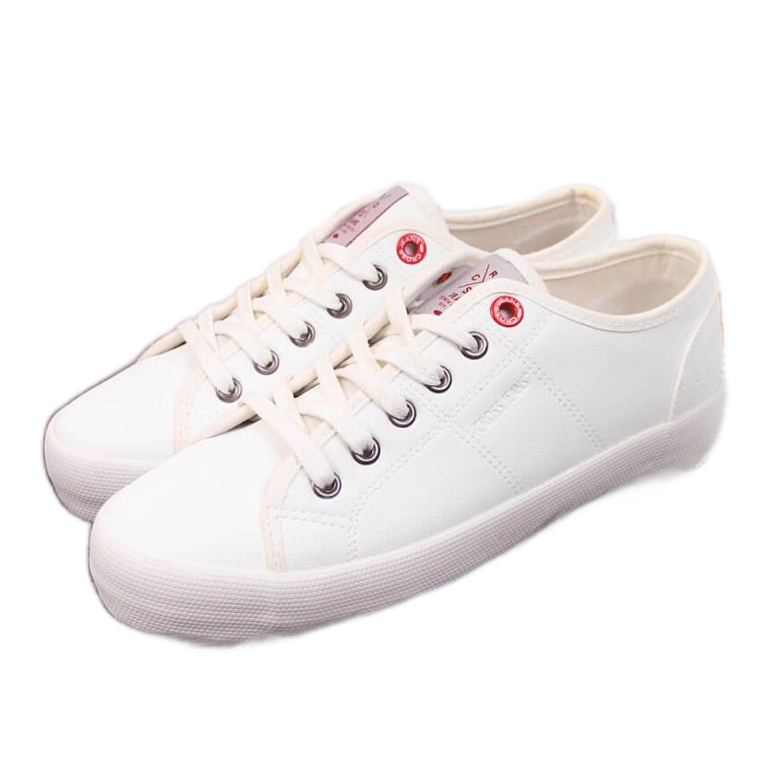 Zapatillas bajas con piel ecológica Cross Jeans W II2R4004C blanco