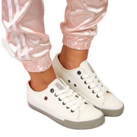 Zapatillas bajas con piel ecológica Big Star W II274230 blanco Zapatillas bajas con piel ecológica Big Star W II274230 blanco