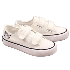 Zapatillas bajas con velcro Big Star Jr. FF374061 blanco
