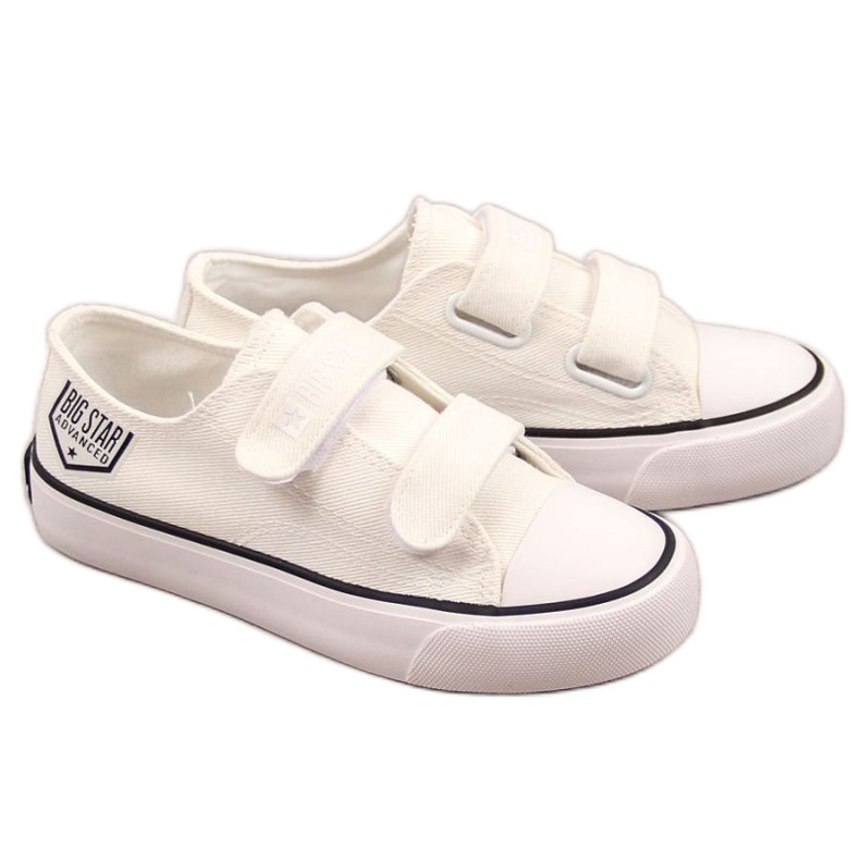 Zapatillas bajas con velcro Big Star Jr. FF374061 blanco
