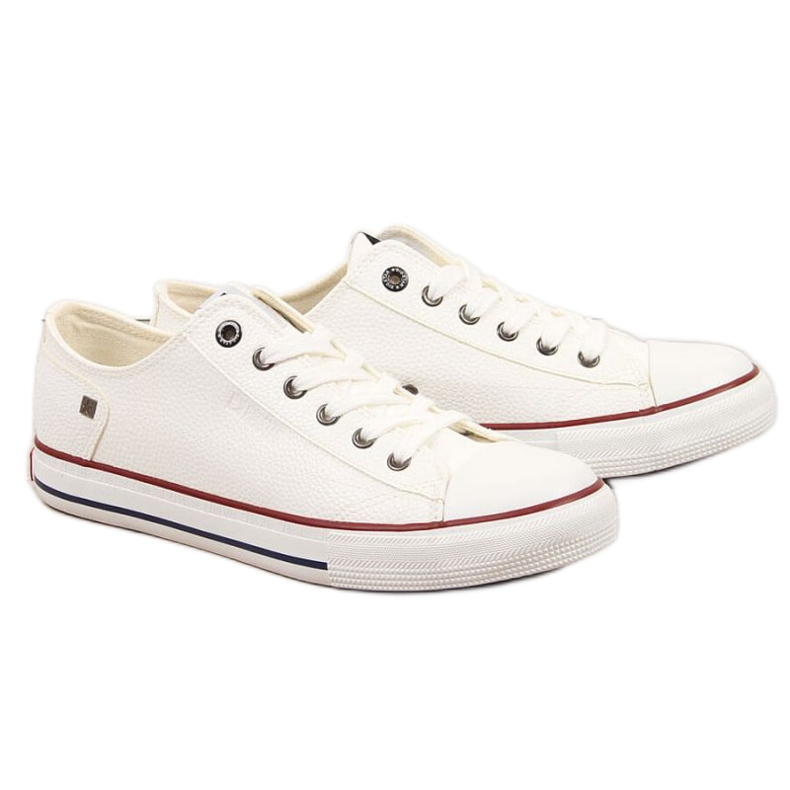 Zapatillas bajas con piel ecológica Big Star M II174001 blanco