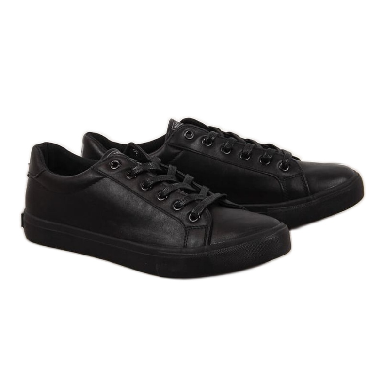 Zapatillas bajas de piel ecológica Big Star M II174029 negras negro