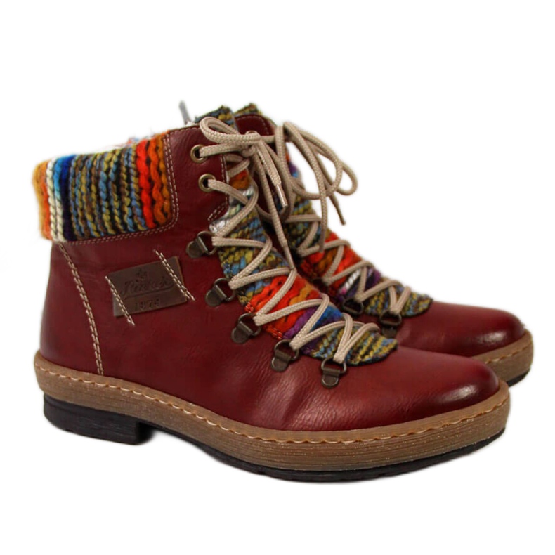 Botas con aislamiento Maroon W Rieker Z6743 rojo Botas con aislamiento Maroon W Rieker Z6743 rojo