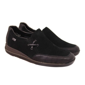 Zapatos de piel con cuña, negro W Rieker 44259