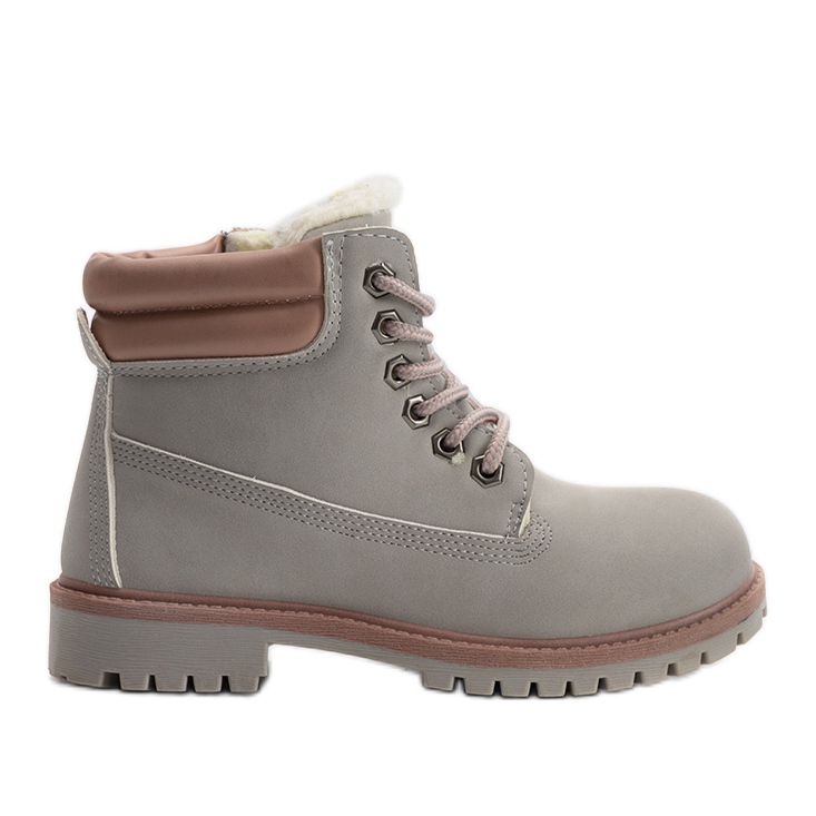 Tramperos de niños grises de Faye beige