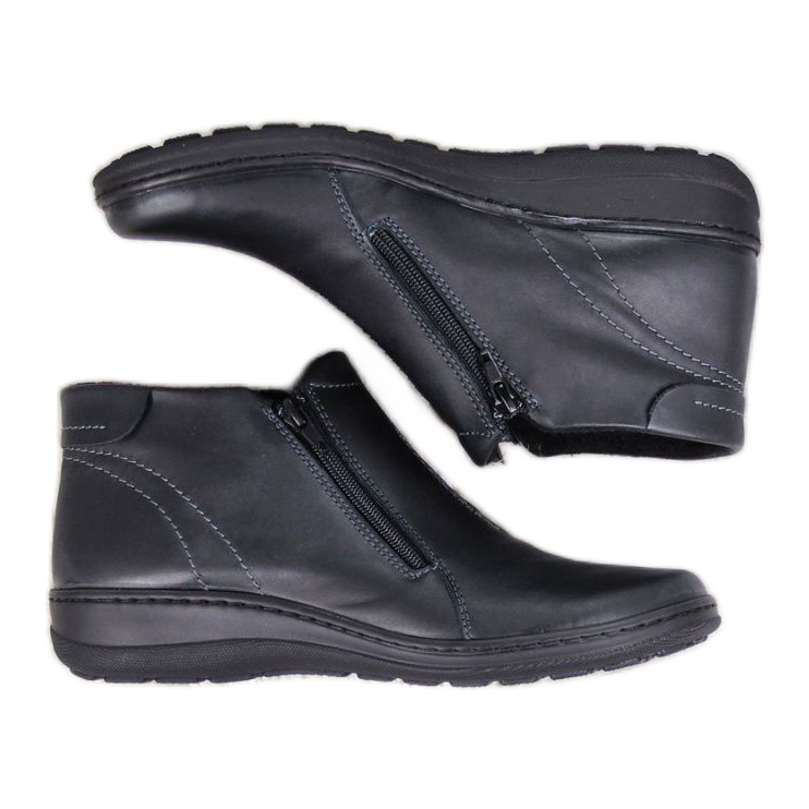 Cómodas botas de piel con aislamiento W Helios 642 gris