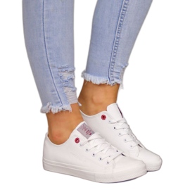 Deportivas bajas de piel ecológica Cross Jeans W INT1140B blanco