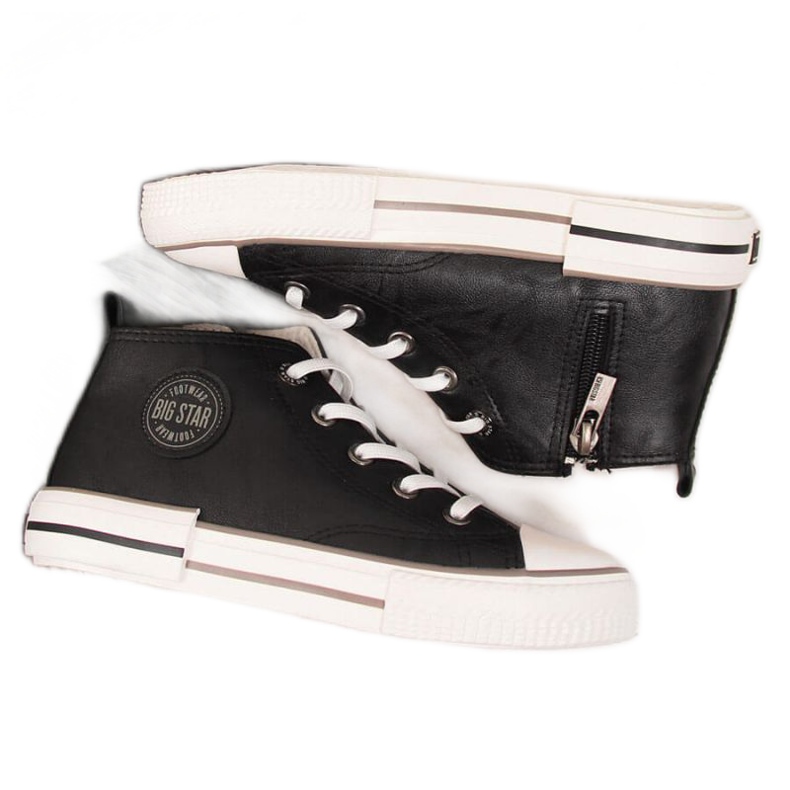 Zapatillas de cuero ecológico Big Star Jr II374003 negro