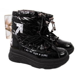 Botas de nieve en la plataforma Vinceza W JAN48A negro Botas de nieve en la plataforma Vinceza W JAN48A negro