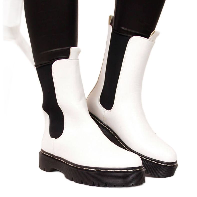 Botas Chelsea cálidas S. Barski W OLI130B blanco Botas Chelsea cálidas S. Barski W OLI130B blanco