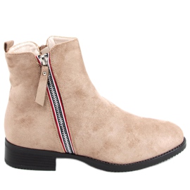 Botas Isabel de gamuza Khaki beige