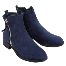 Botas Isabel Navy de ante azul marino