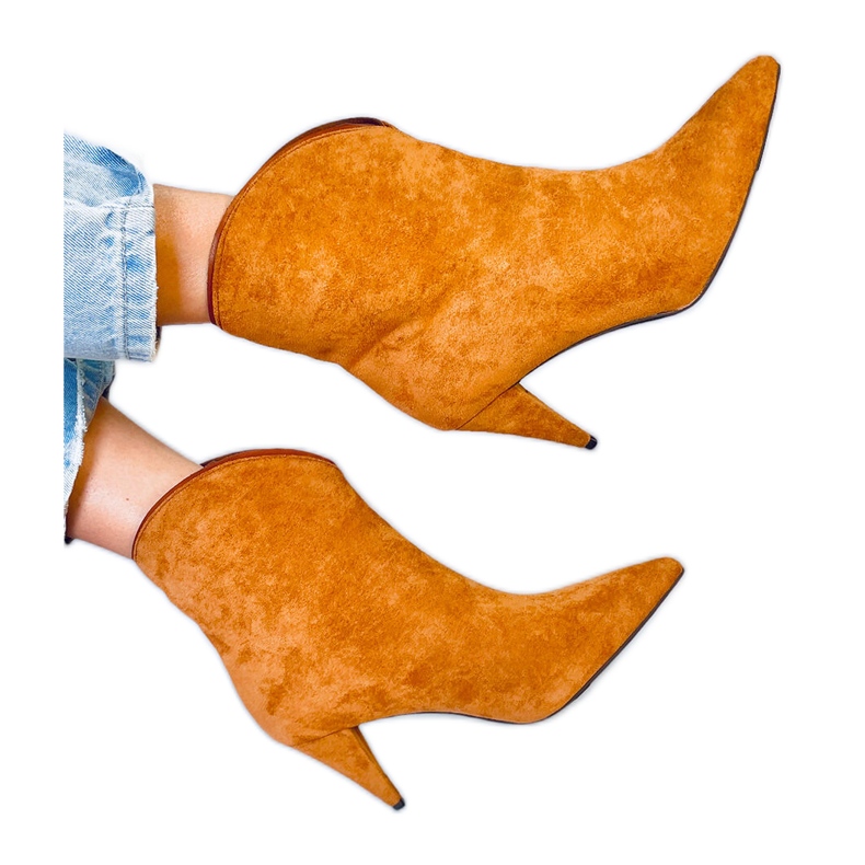 Botas de tacón Fibi Camel marrón