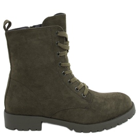 Trabajadores con cordones de Bente Green verde
