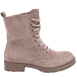 Trabajadores con cordones de Bente Khaki beige