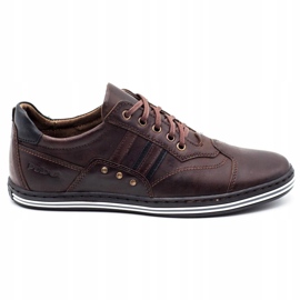 Polbut Zapato casual hombre 1801 marrón oscuro