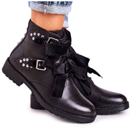 SEA Botas Calientes De Mujer Con Cierre Y Cinta Negra Especial negro