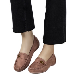 Mocasines rosas en cuña Linette oculta rosado