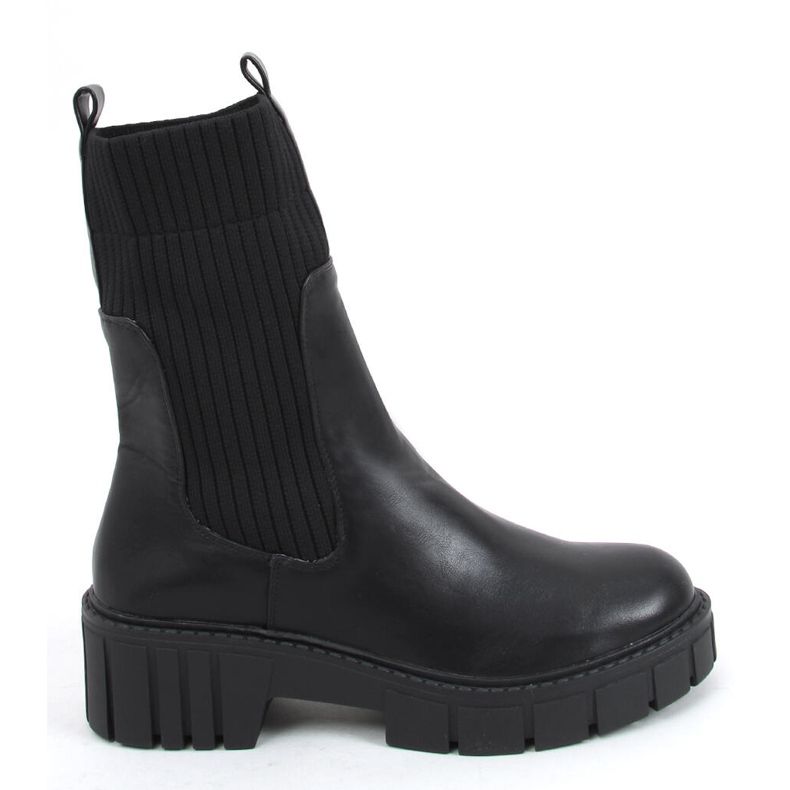 Botines chelsea calcetín superior Anne Black negro Botines chelsea calcetín superior Anne Black negro