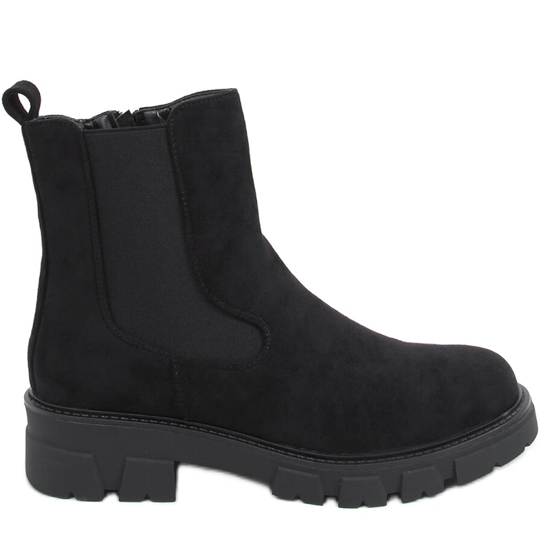 Botines Chelsea de ante negro Hege