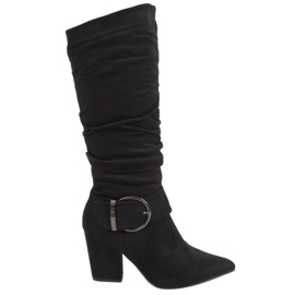 Botas de tacón Kristin Black negro