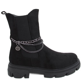 Botines Chelsea con parte superior alta Hilde Black negro