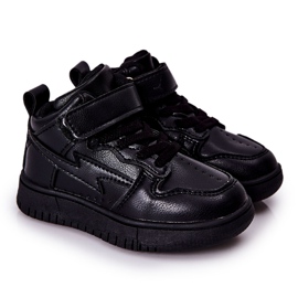 FR1 Zapatos Deportivos Altos Infantiles Bartnie Negro