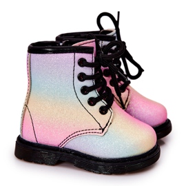 FR1 Botas cálidas para niños con cremallera Pastel Goopy multicolor