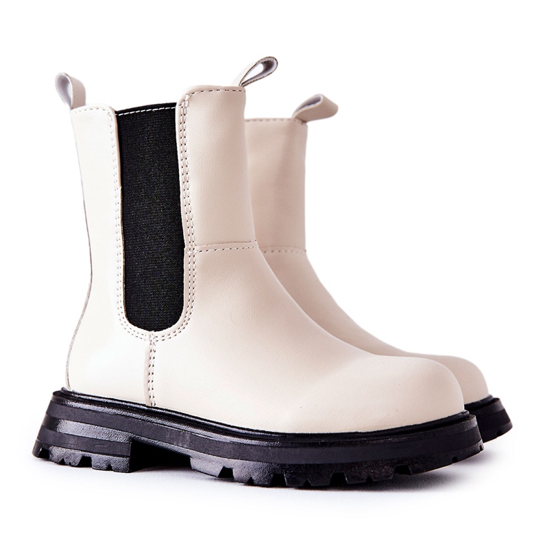 FR1 Botas de abrigo para niños Beige Alanya negro