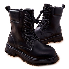 FR1 Botas Infantiles Clásicas Negras Con Cremallera Clarika negro