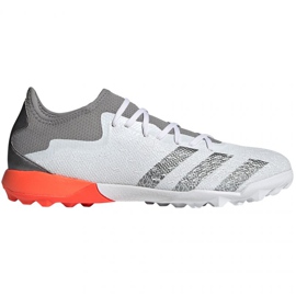 Botas de fútbol adidas Predator Freak.3 L Tf M FY6292 blanco, blanco, gris/plata blanco