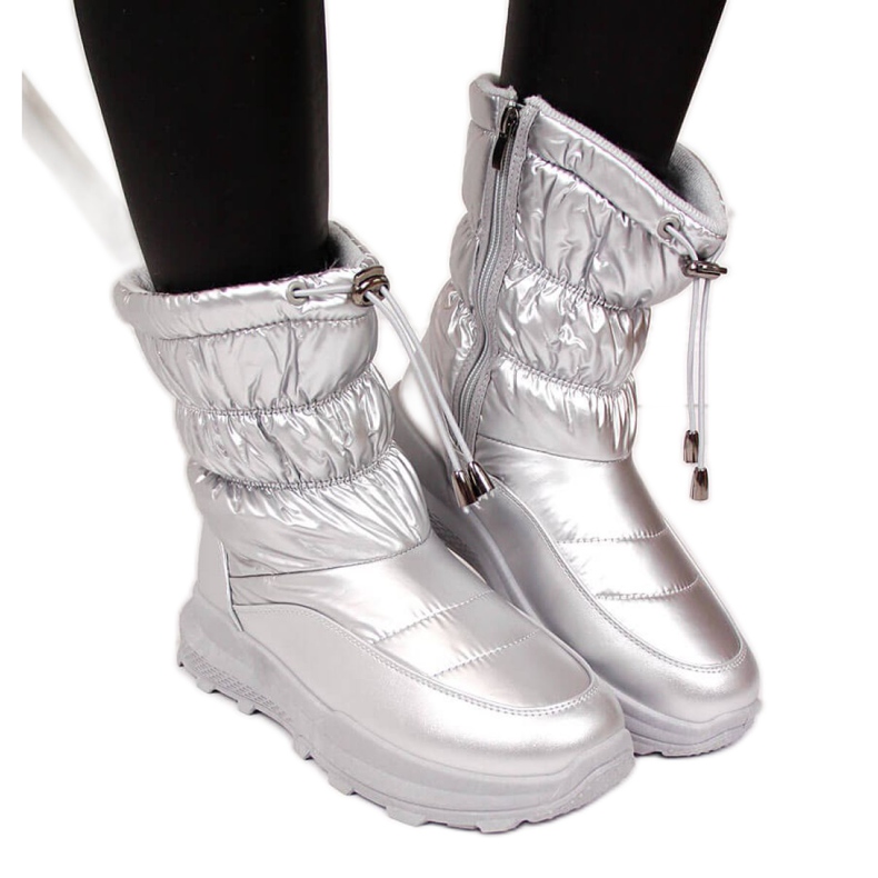 Botas de nieve metalizadas News W EVE310C plateado plata