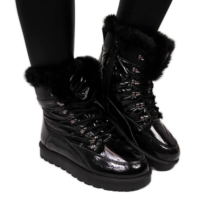 Botas de nieve con aislamiento Potocki W WOL27A negro Botas de nieve con aislamiento Potocki W WOL27A negro