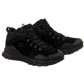Botas de montaña de cuero para hombre Filippo M PAW294A negro