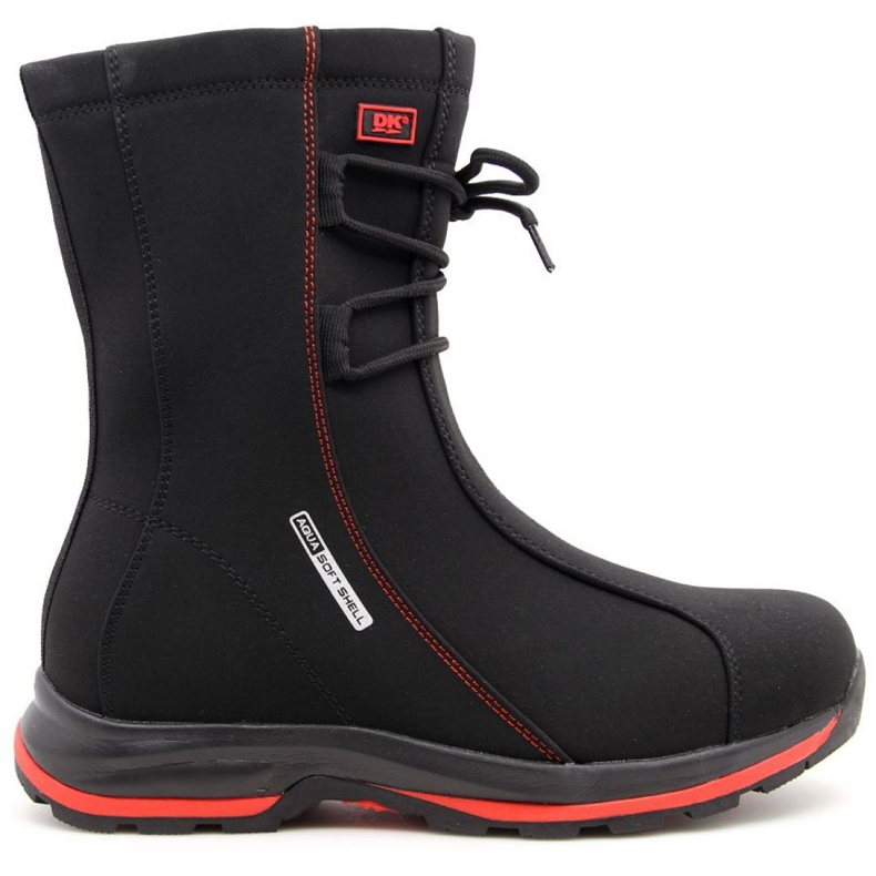 Botas de nieve impermeables atadas Dk W DK15D negro