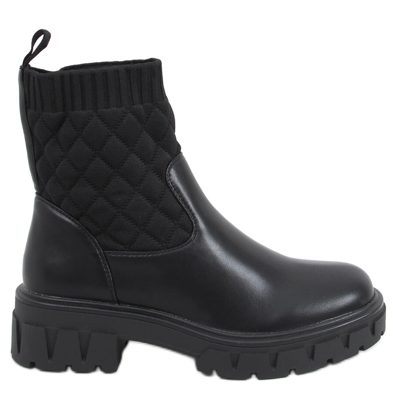 Botas con parte superior acolchada Elin Black negro