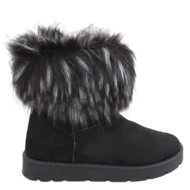 Botas de nieve con pelo de Else Black negro
