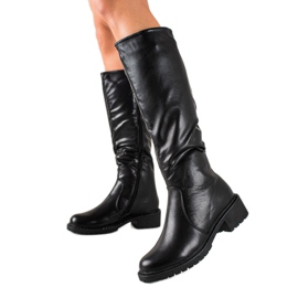 TRENDI Botas casual con cremallera negro TRENDI Botas casual con cremallera negro