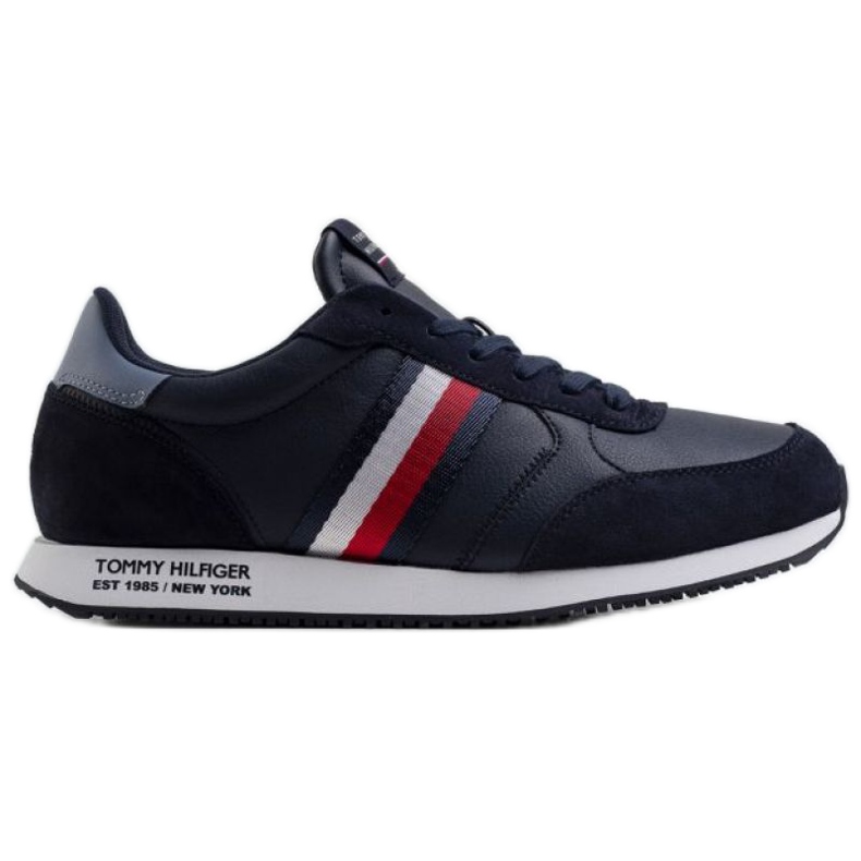 Zapatos Tommy Hilfiger Runner Lo Leather Mix M FM0FM03736 DW5 azul marino