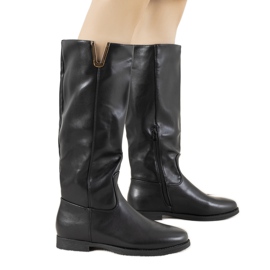 Botas de cuña Zavala negras negro