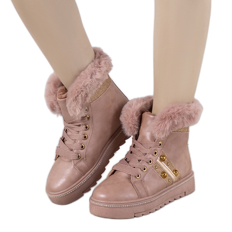 Zapatillas de invierno rosa Bernal rosado