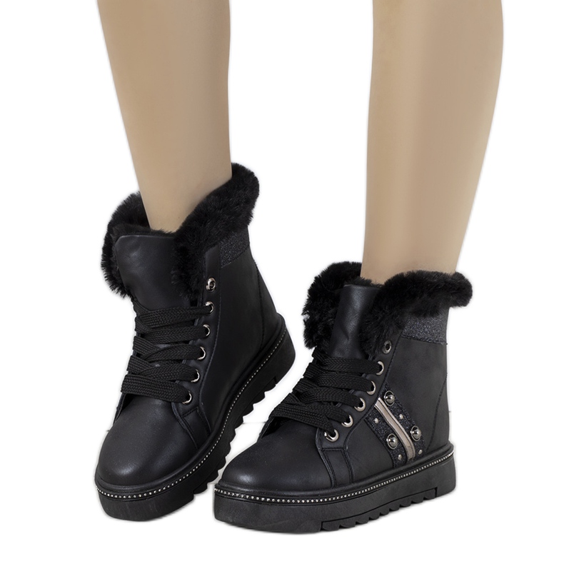 Zapatillas de invierno negras Bernal negro Zapatillas de invierno negras Bernal negro