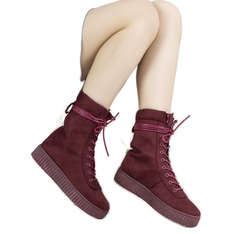 Zapatillas de invierno granate Soliz rojo Zapatillas de invierno granate Soliz rojo