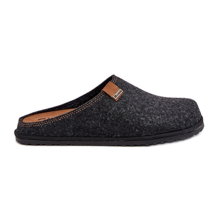 Pantuflas preventivas para hombre Inblu, gris oscuro SI000001