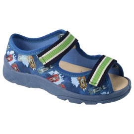 Befado para zapatillas para niños Inserto de cuero 869x163 azul